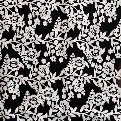 受欢迎的45s编织100％人造丝Vibrane Floral Printed Fabric